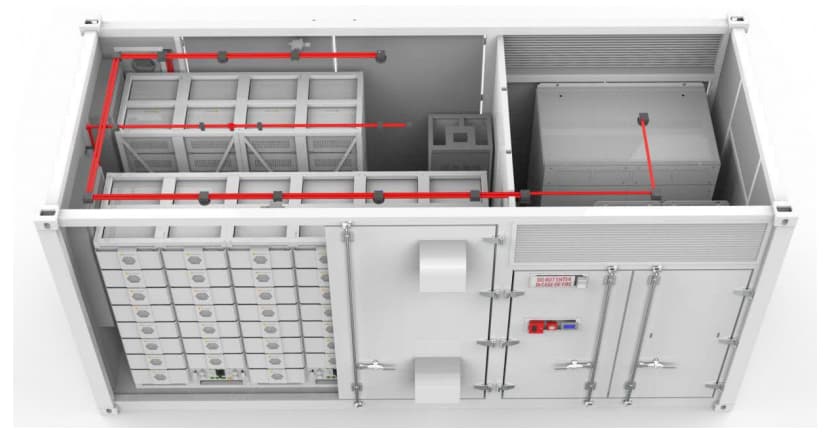 Bess fire protection system